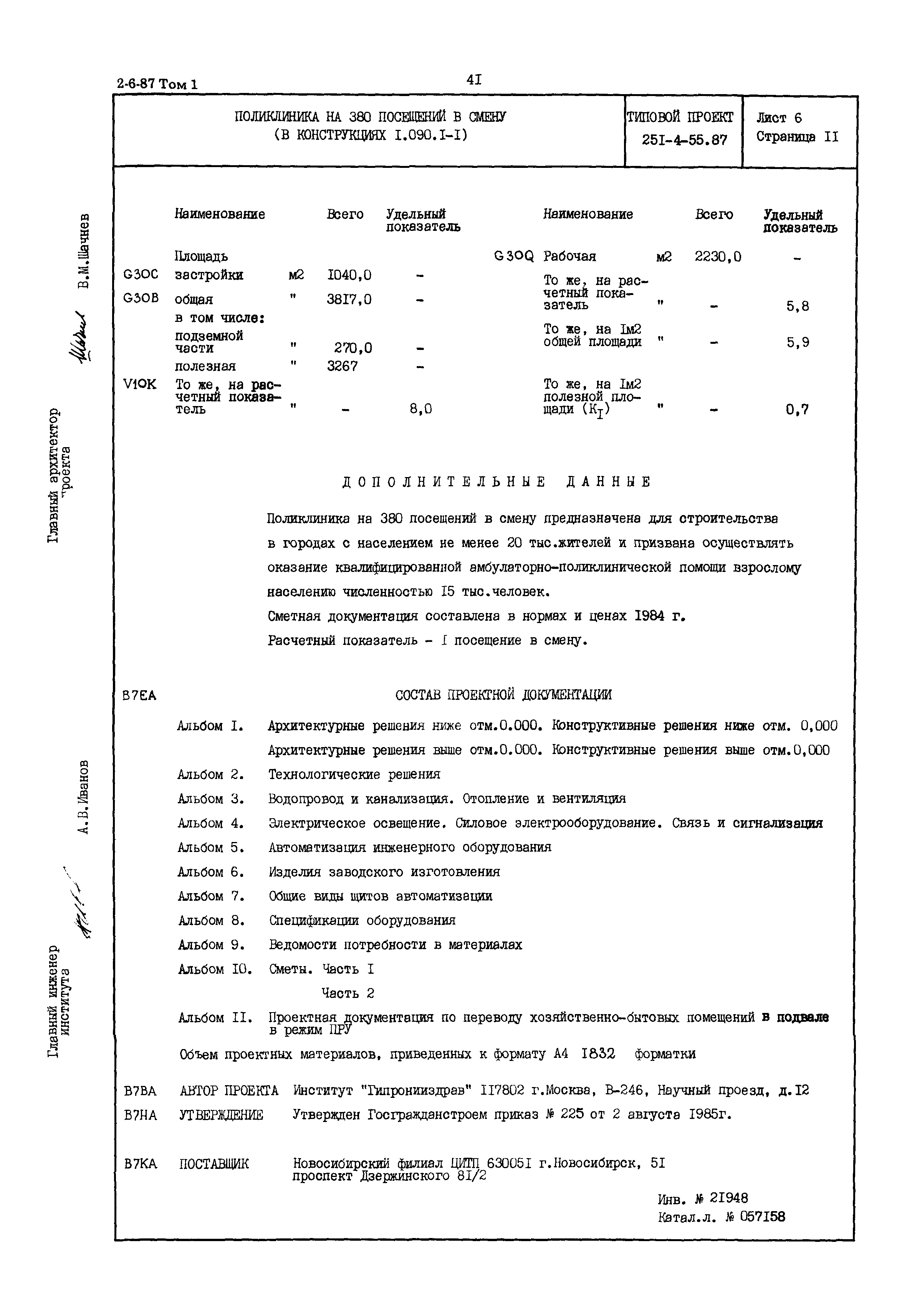 Типовой проект 251-4-55.87