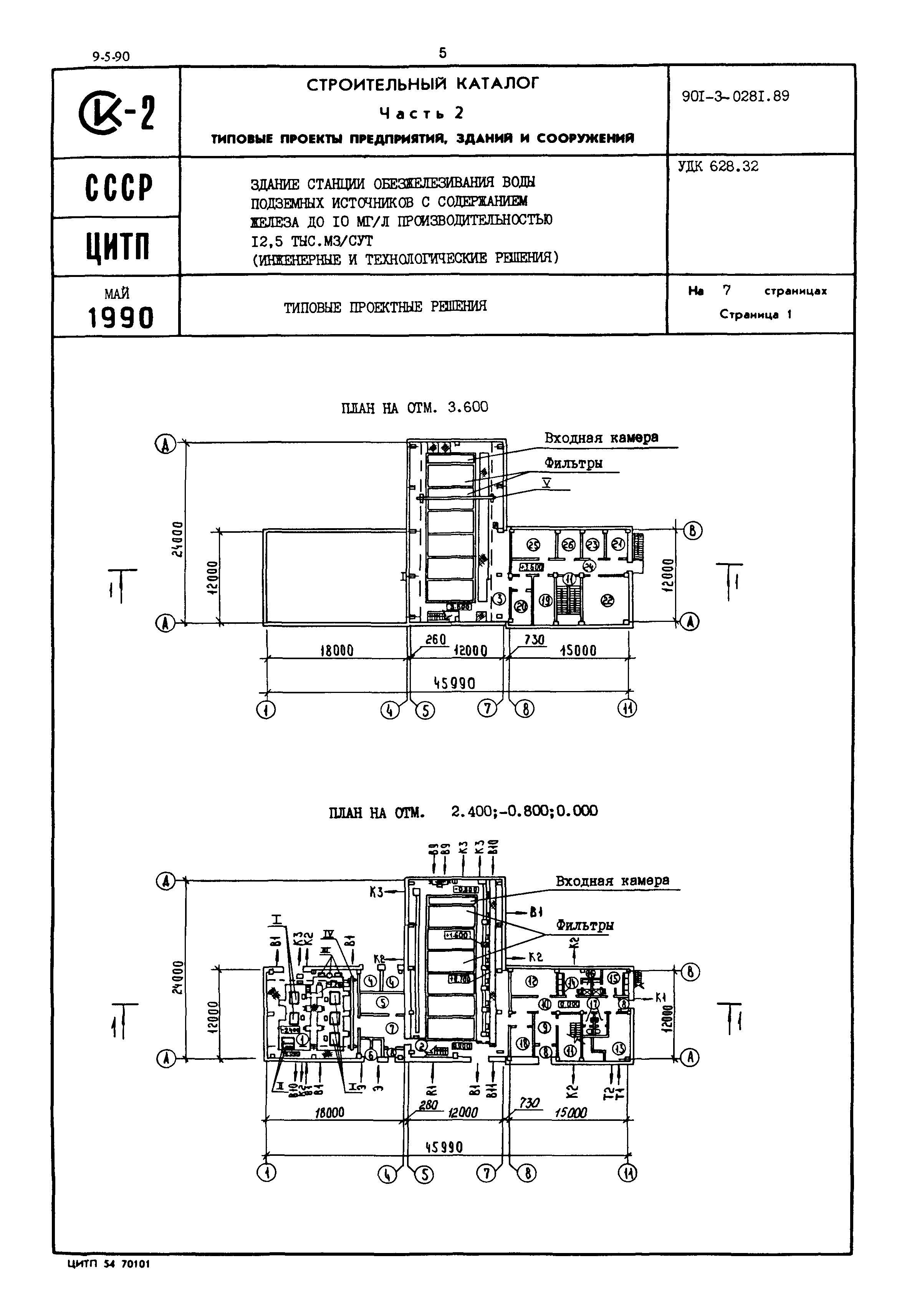 Типовые проектные решения 901-3-0281.89