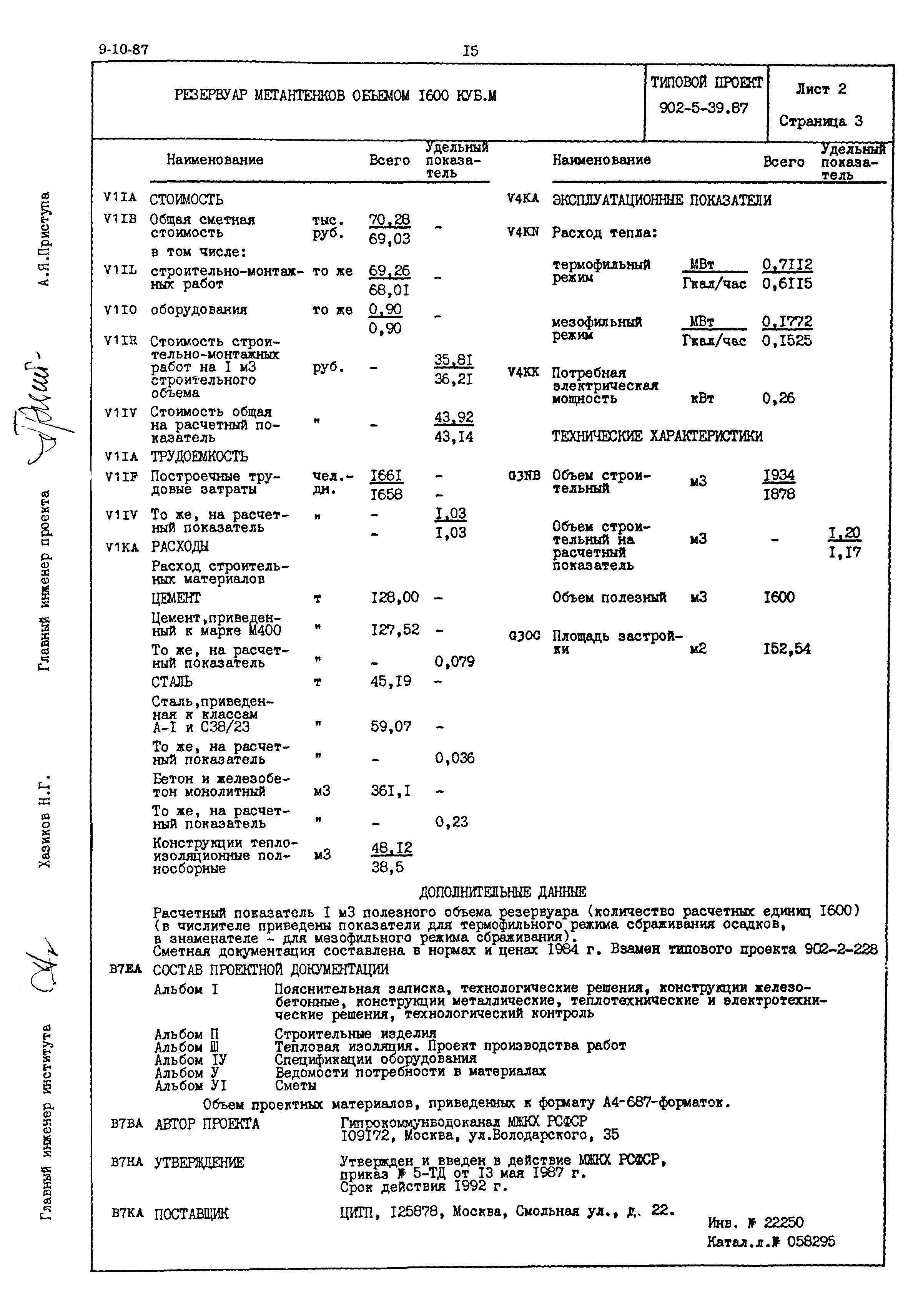 Типовой проект 902-5-39.87