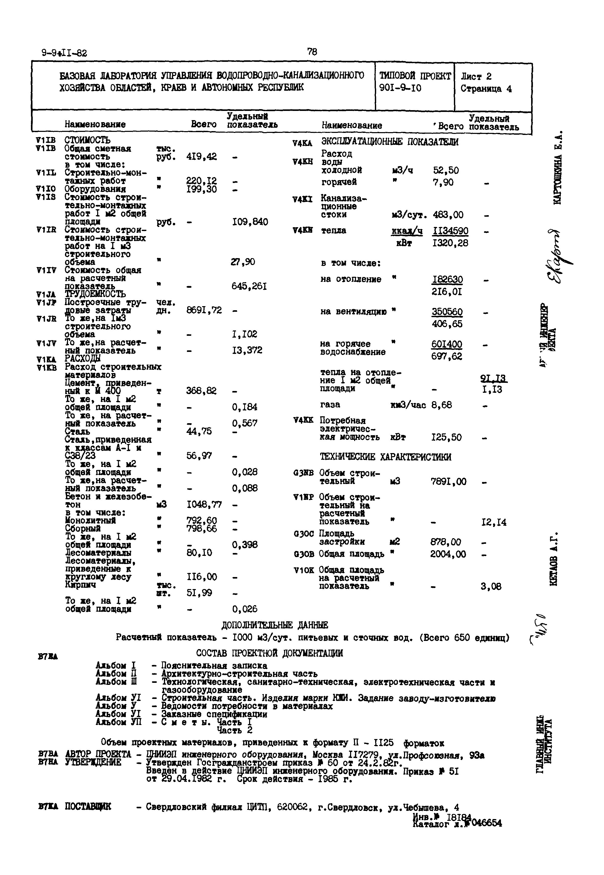 Типовой проект 901-9-10