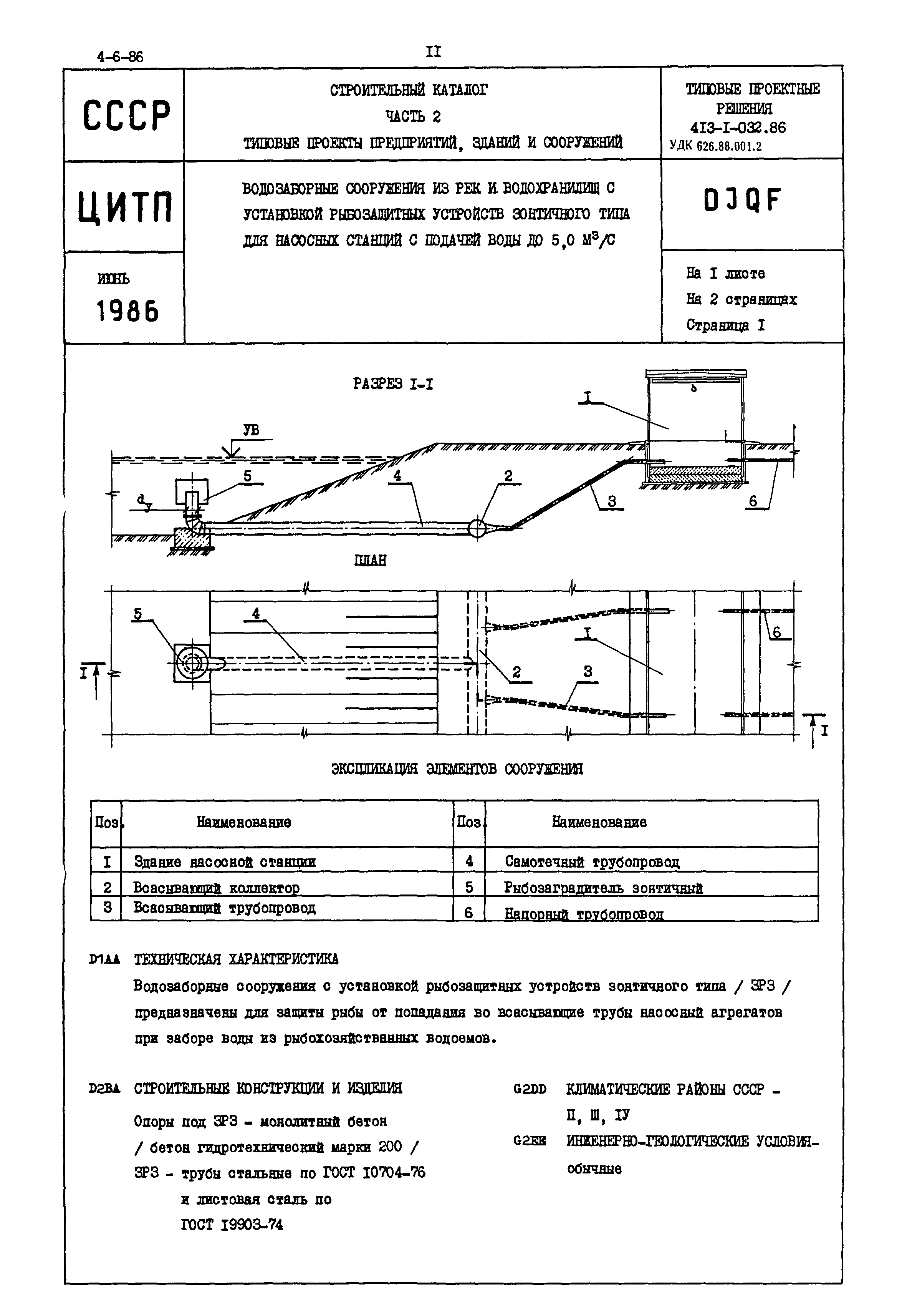 Типовые проектные решения 413-1-032.86