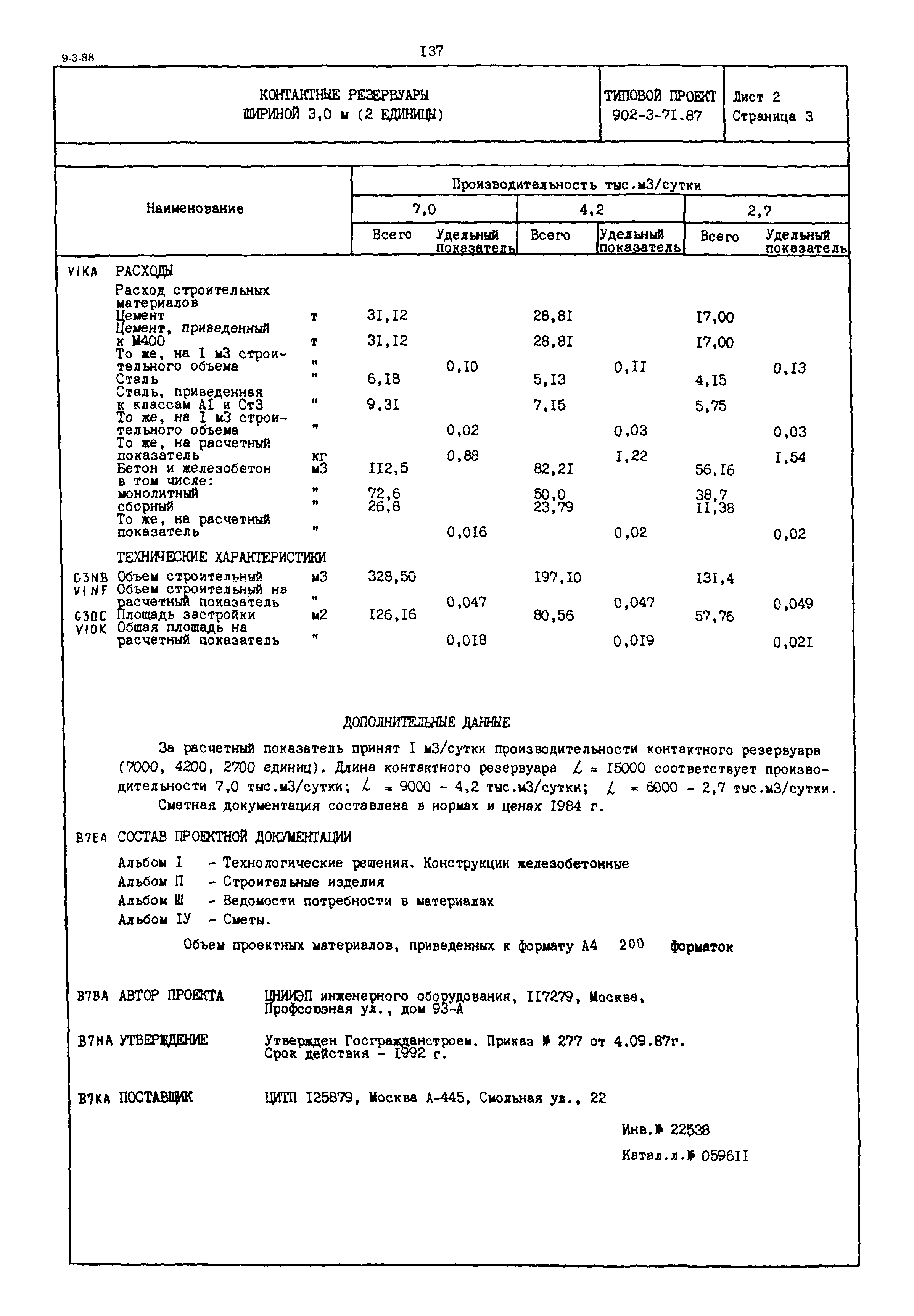 Типовой проект 902-3-71.87