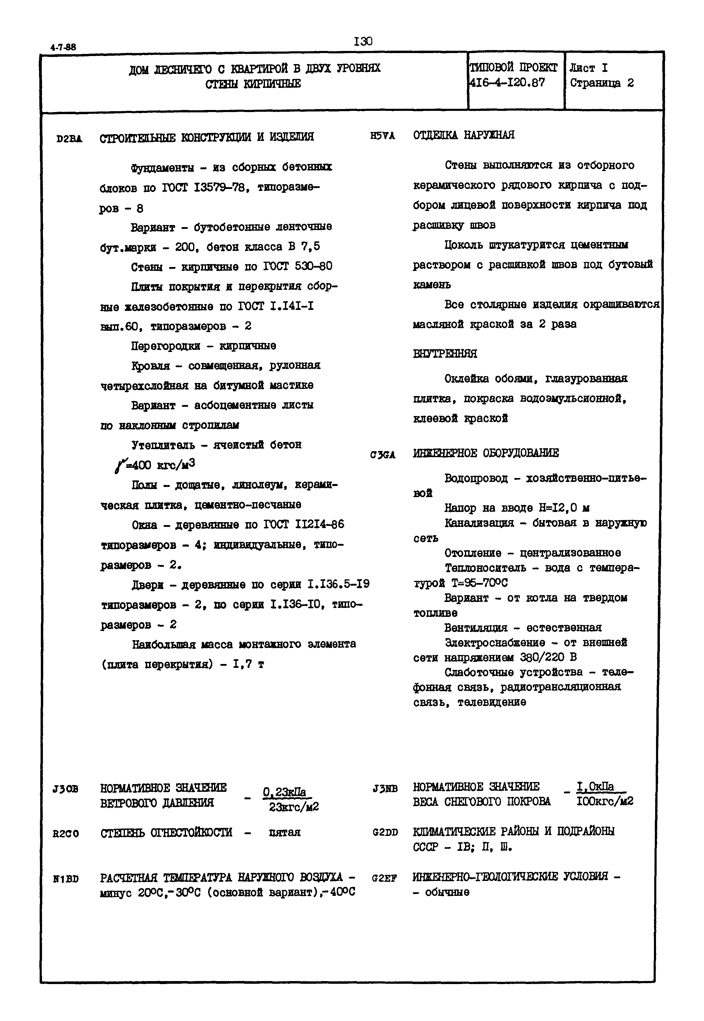 Типовой проект 416-4-120.87