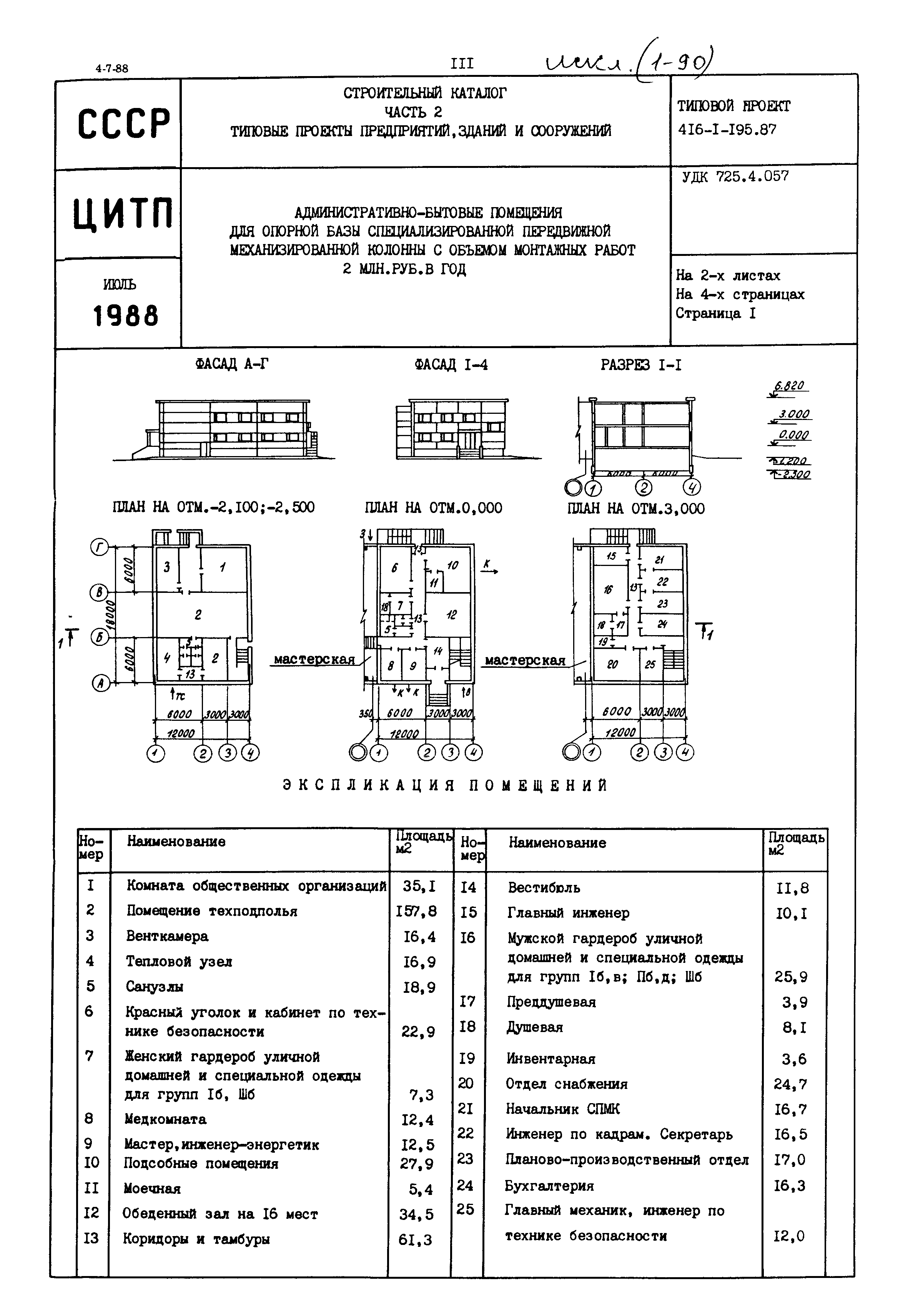 Типовой проект 416-1-195.87