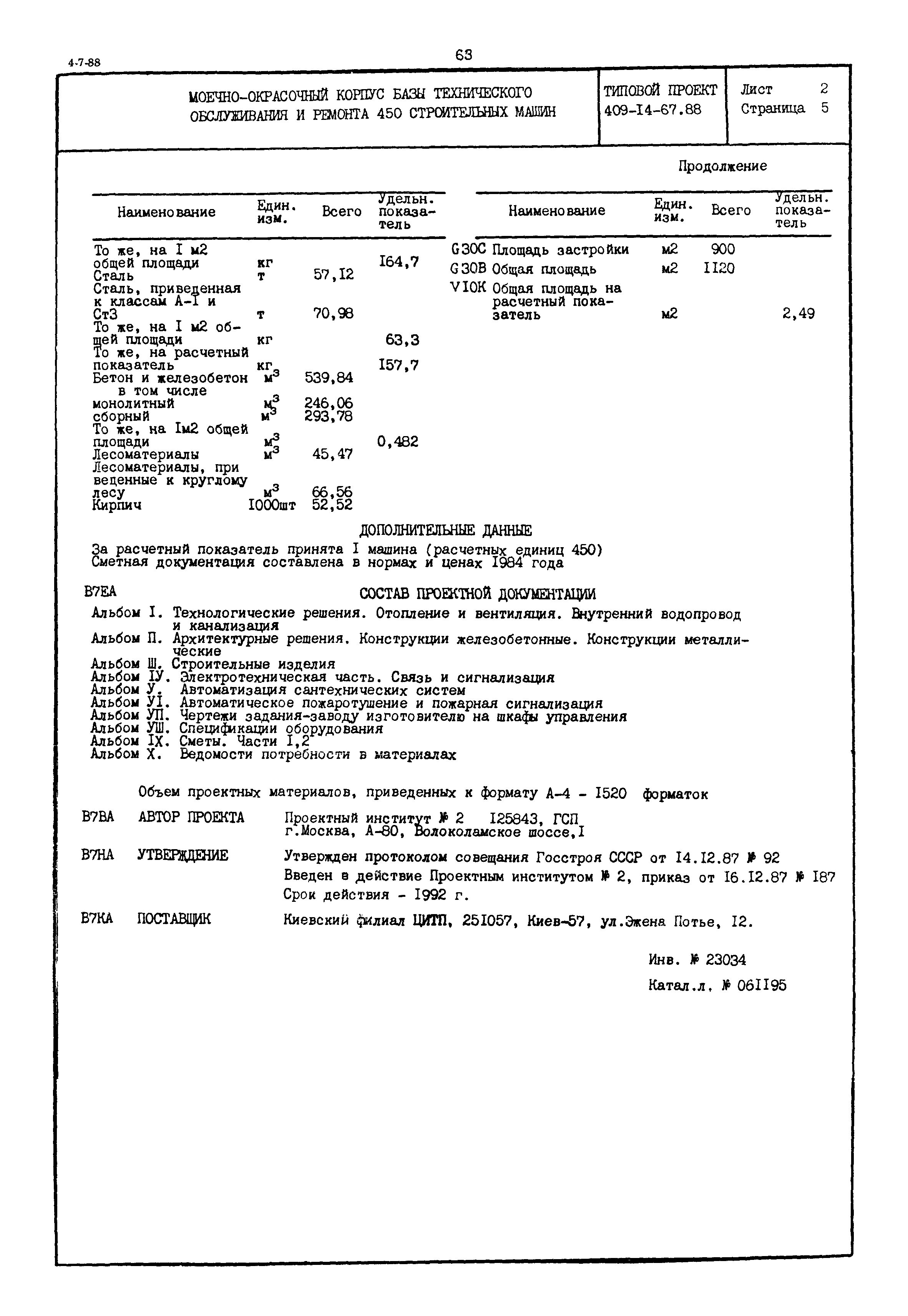 Типовой проект 409-14-67.88