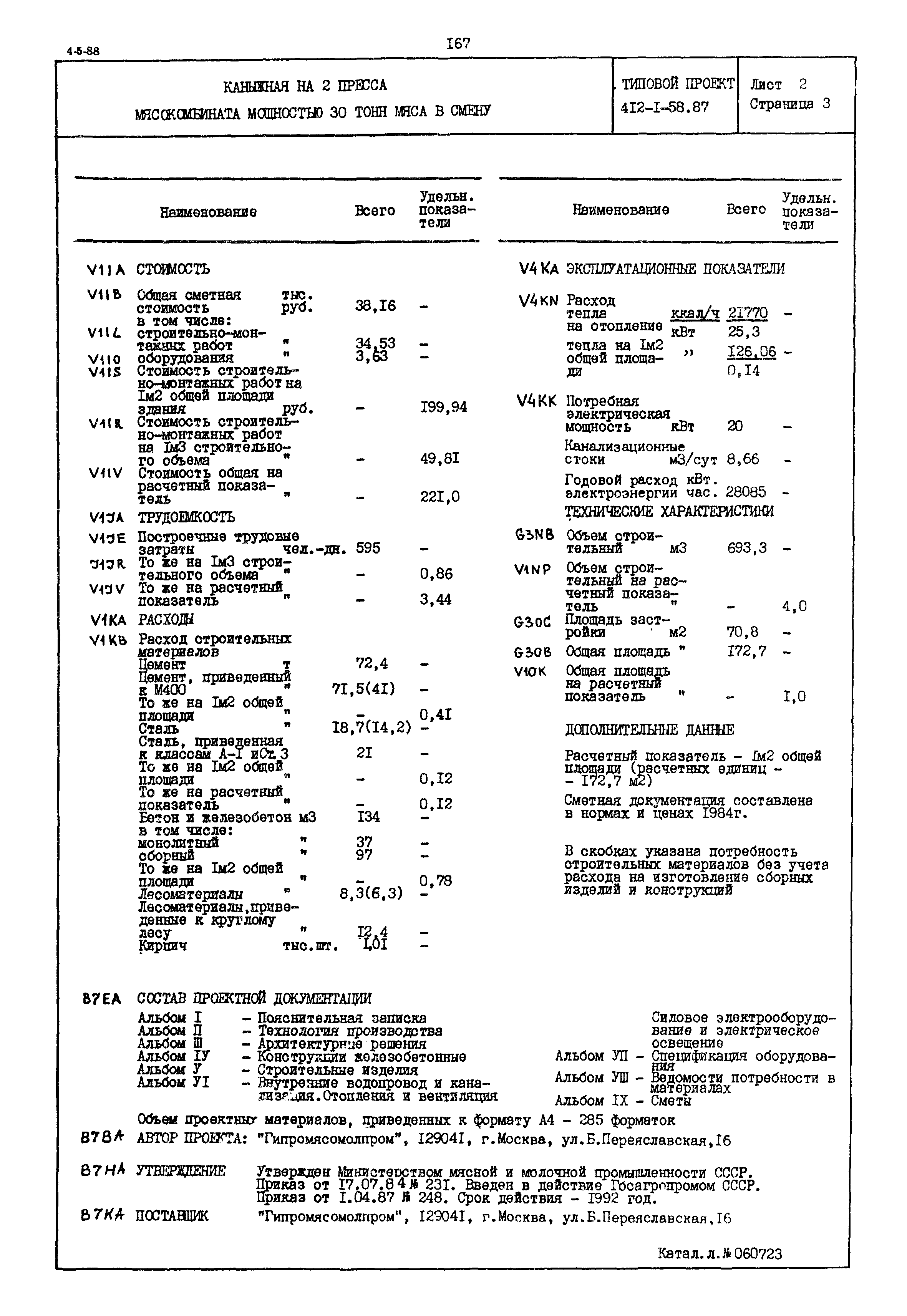 Типовой проект 412-1-58.87
