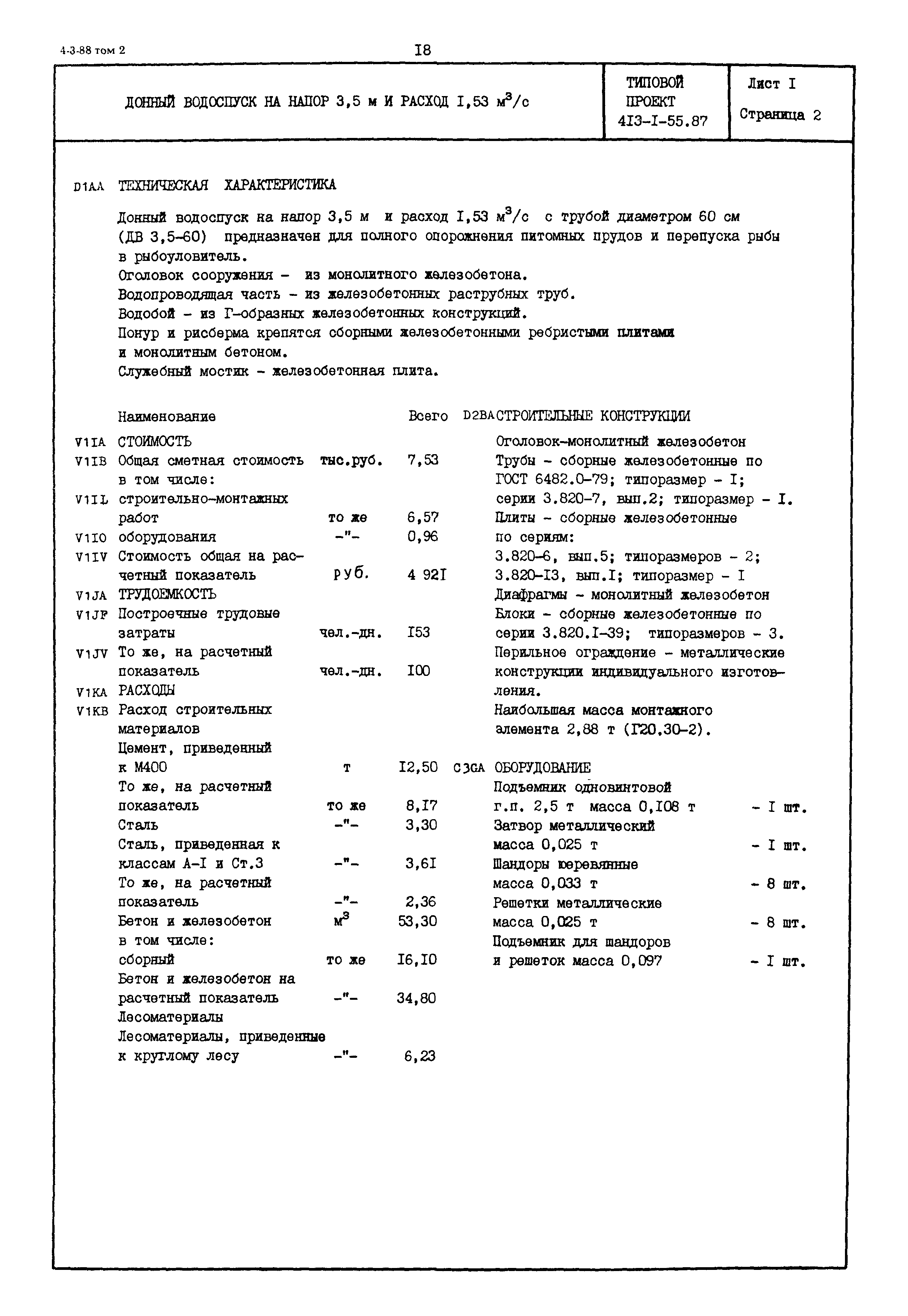 Типовой проект 413-1-55.87