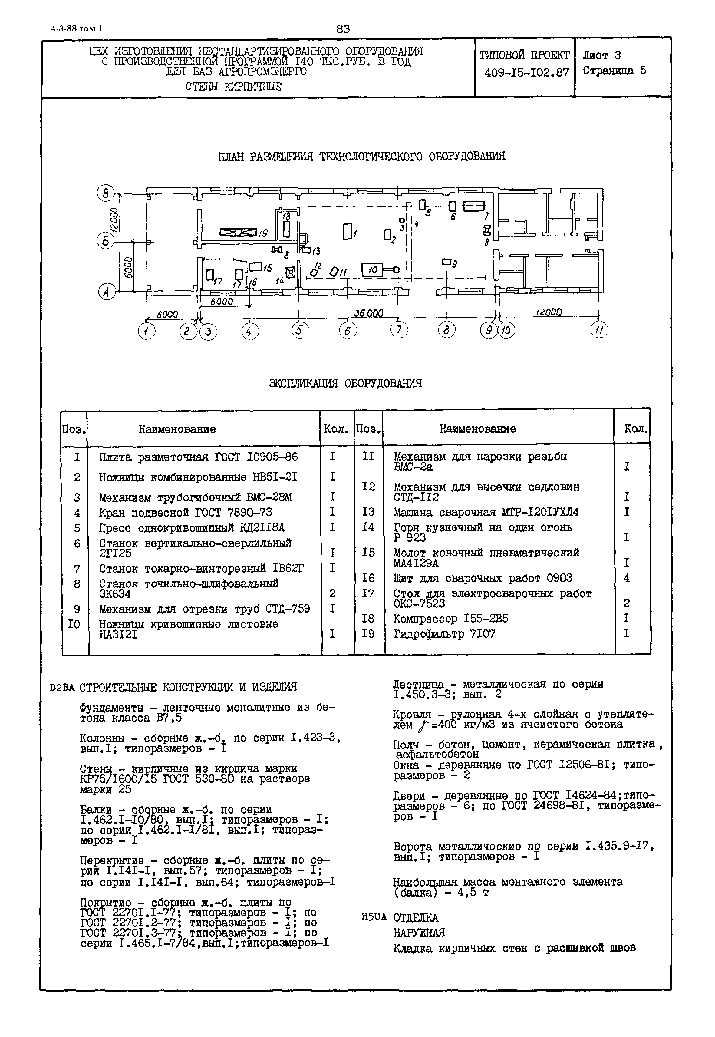 Типовой проект 409-15-102.87