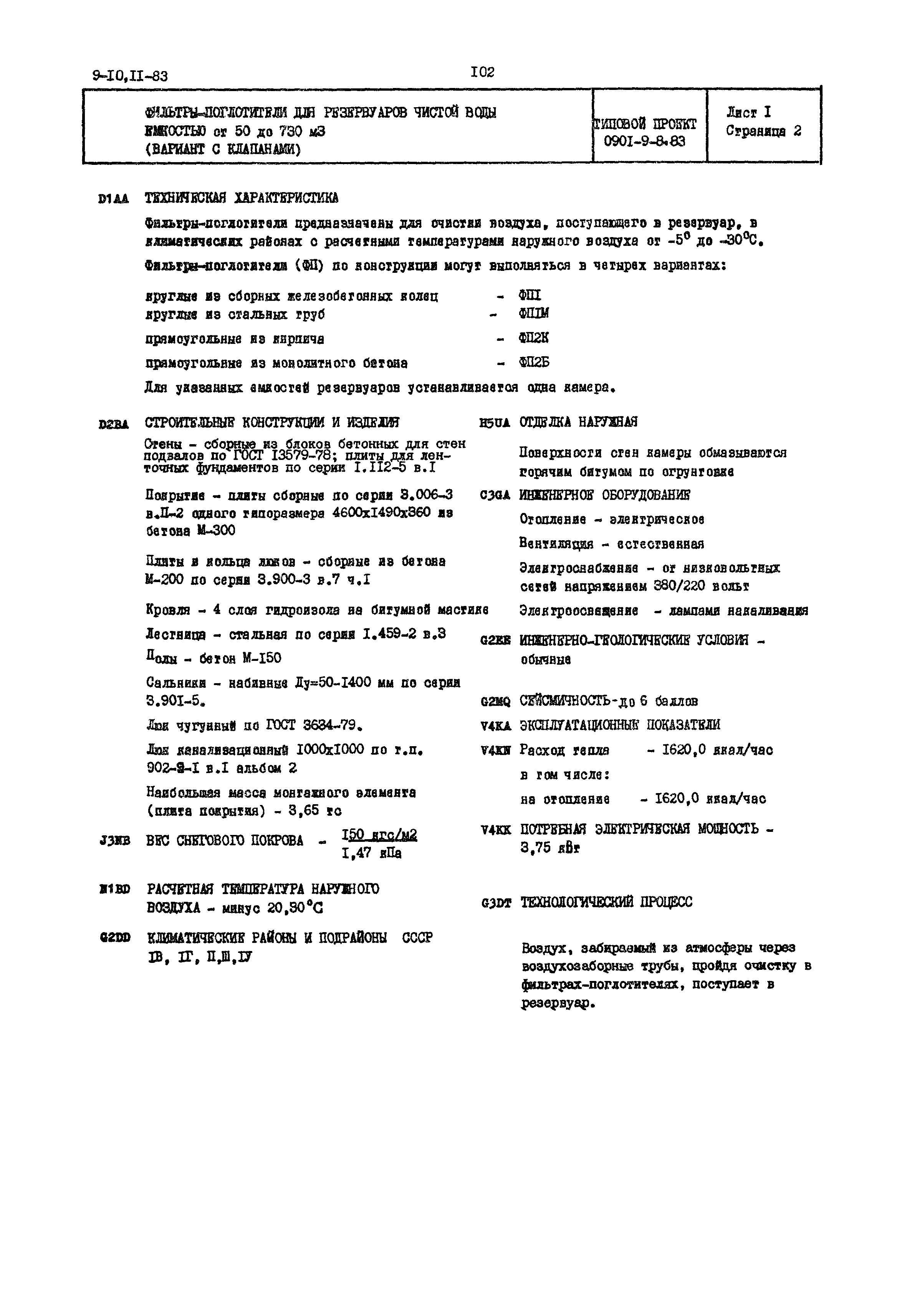 Типовой проект 0901-9-8.83