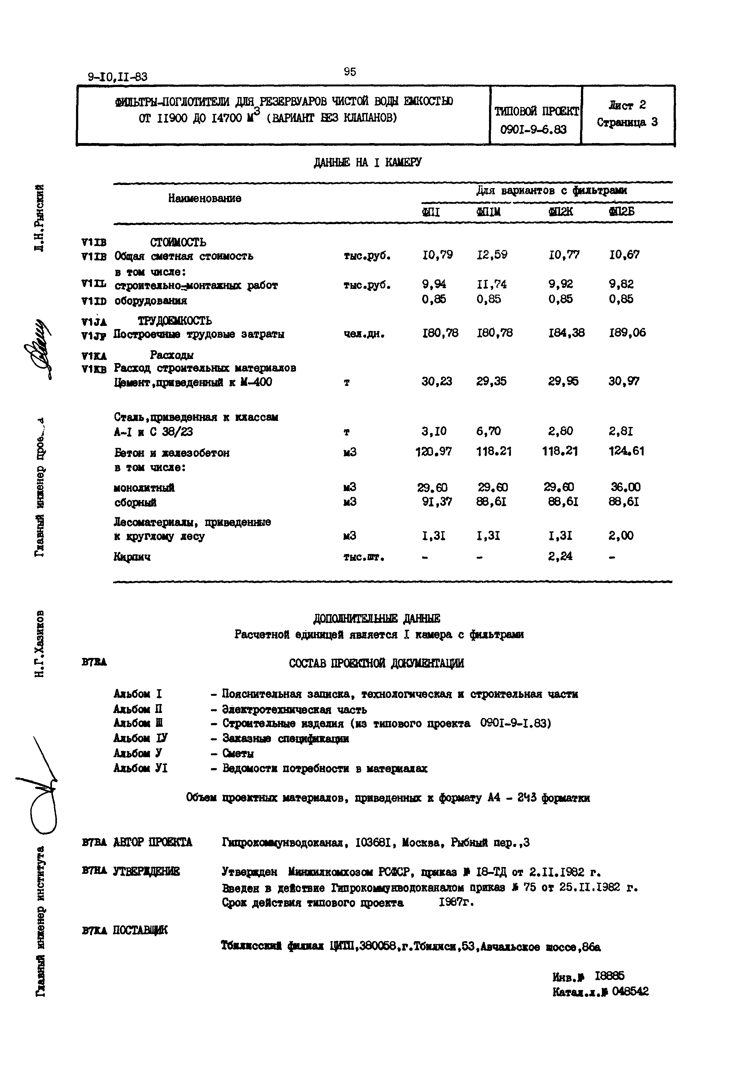 Типовой проект 0901-9-6.83