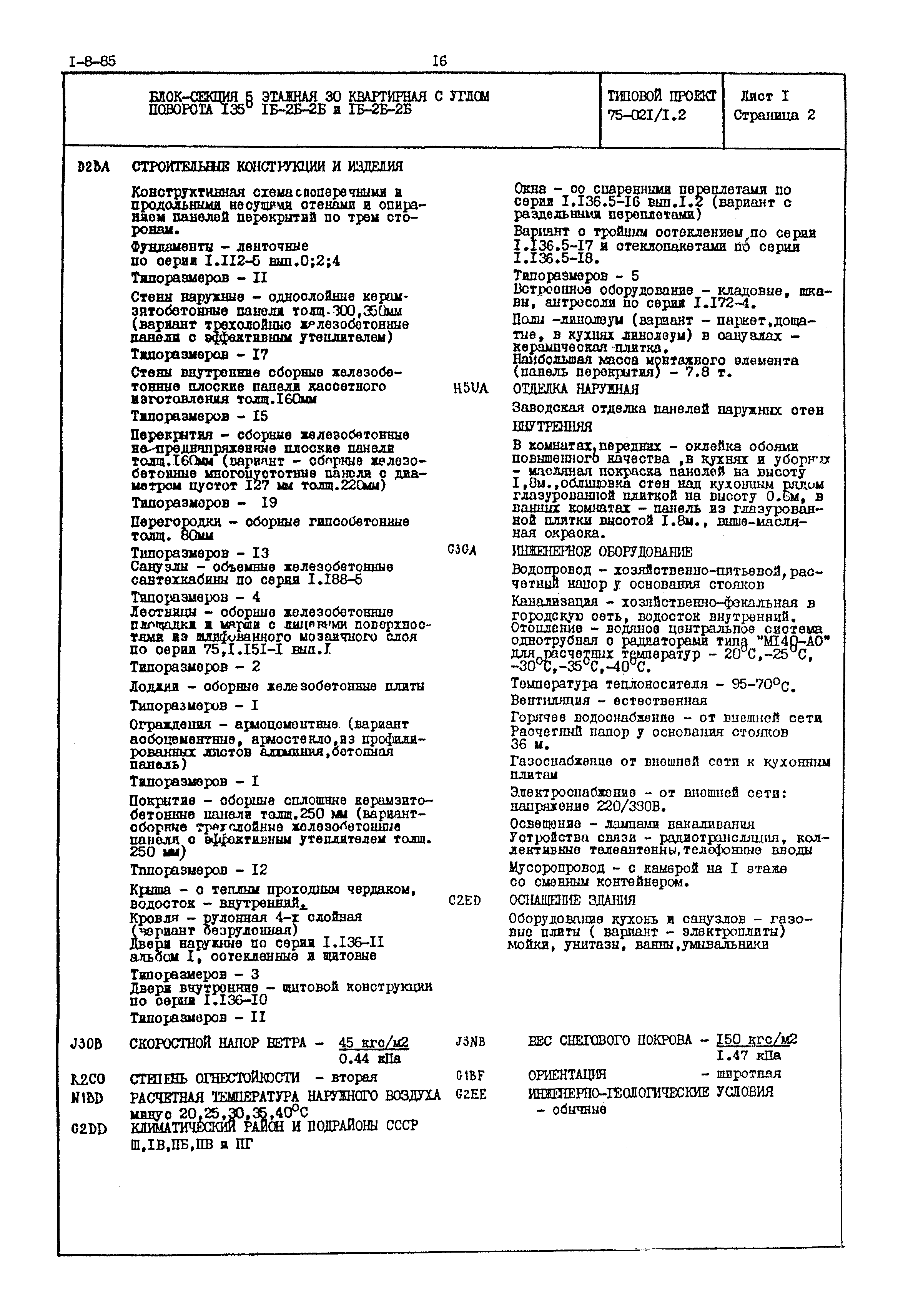 Типовой проект 75-021/1.2