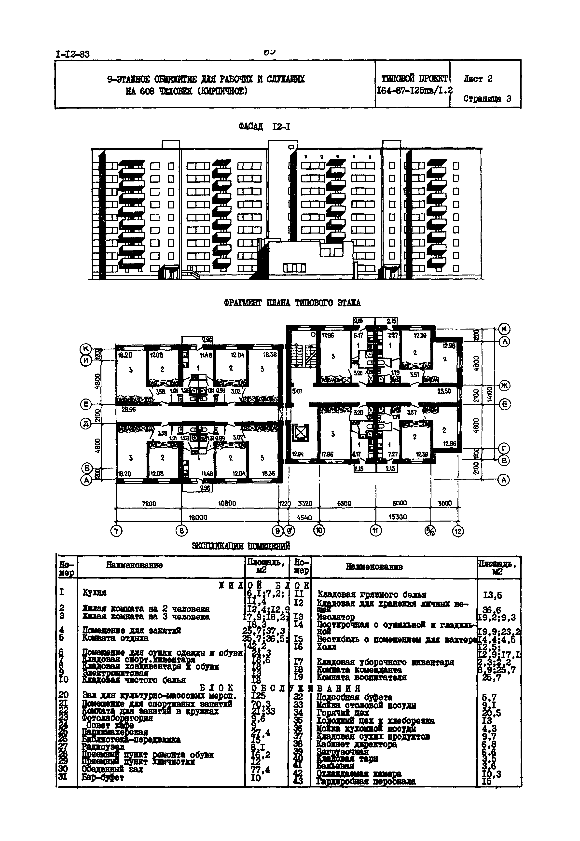 Типовой проект 164-87-125пв/1,2