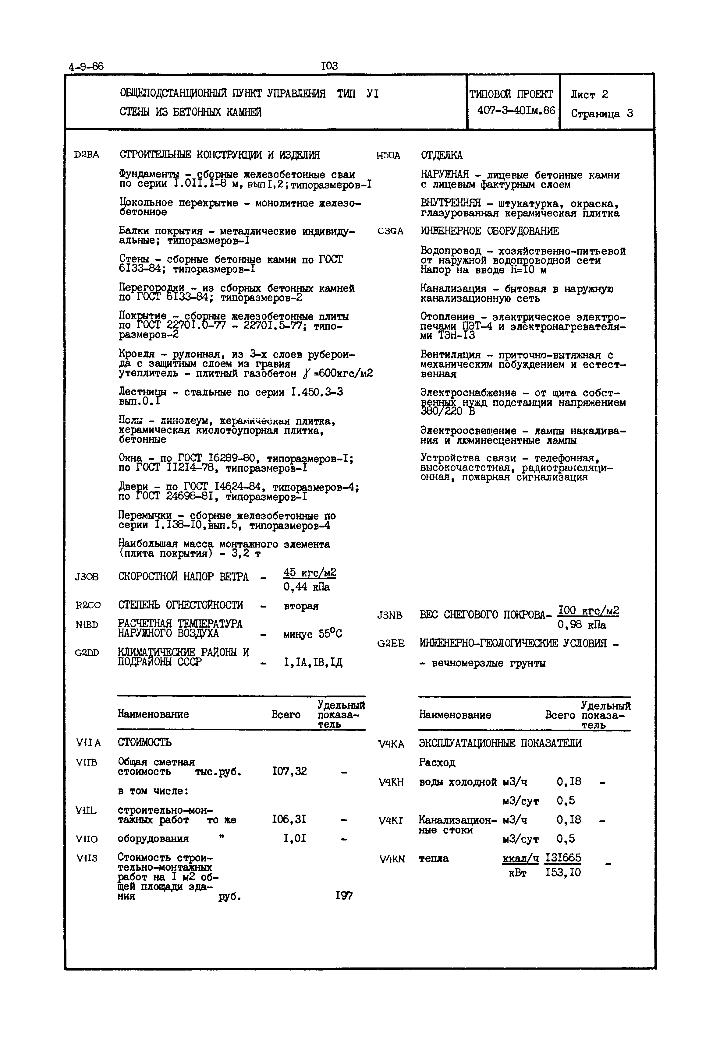 Типовой проект 407-3-401м.86