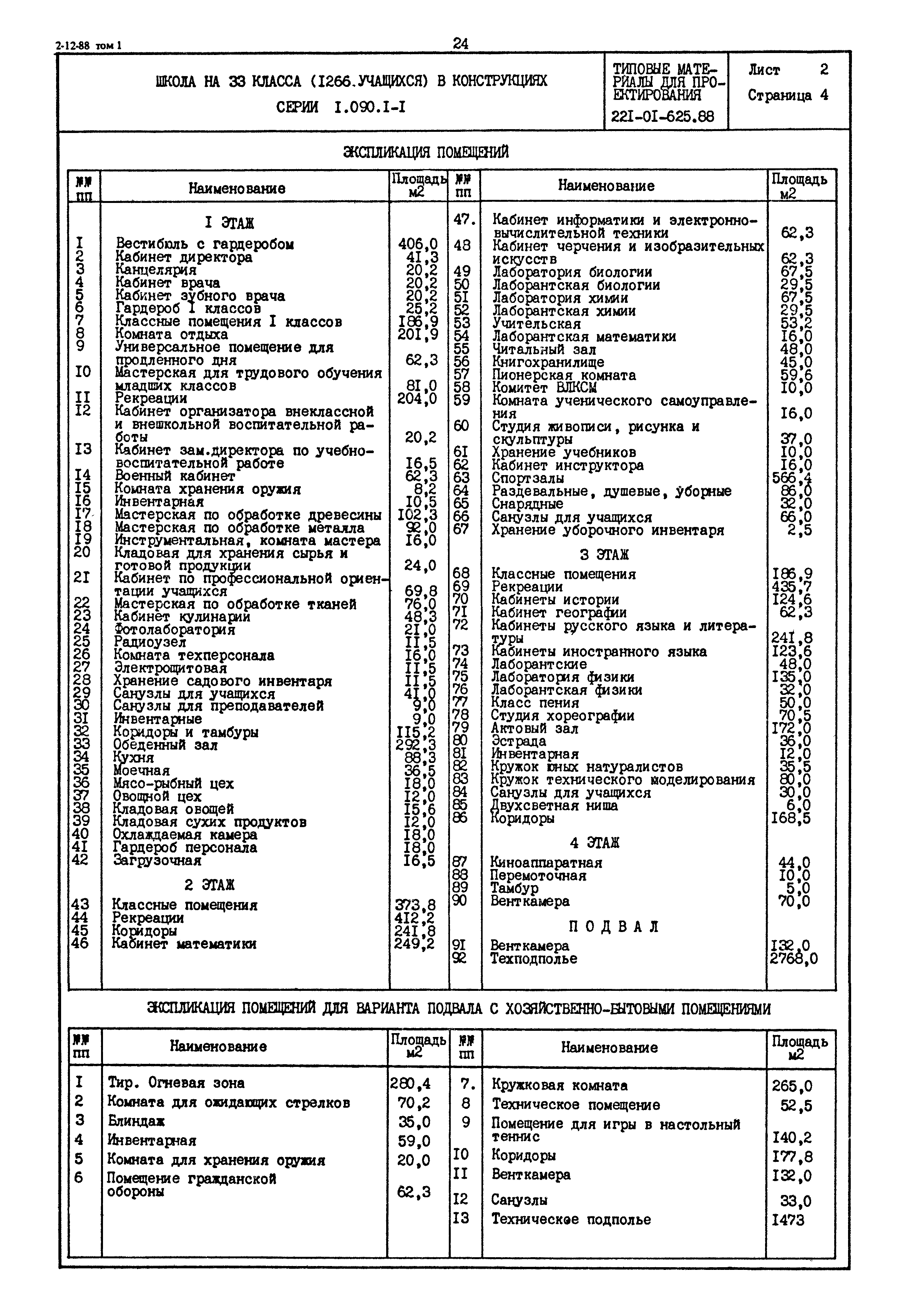 Типовой проект 221-01-625.88