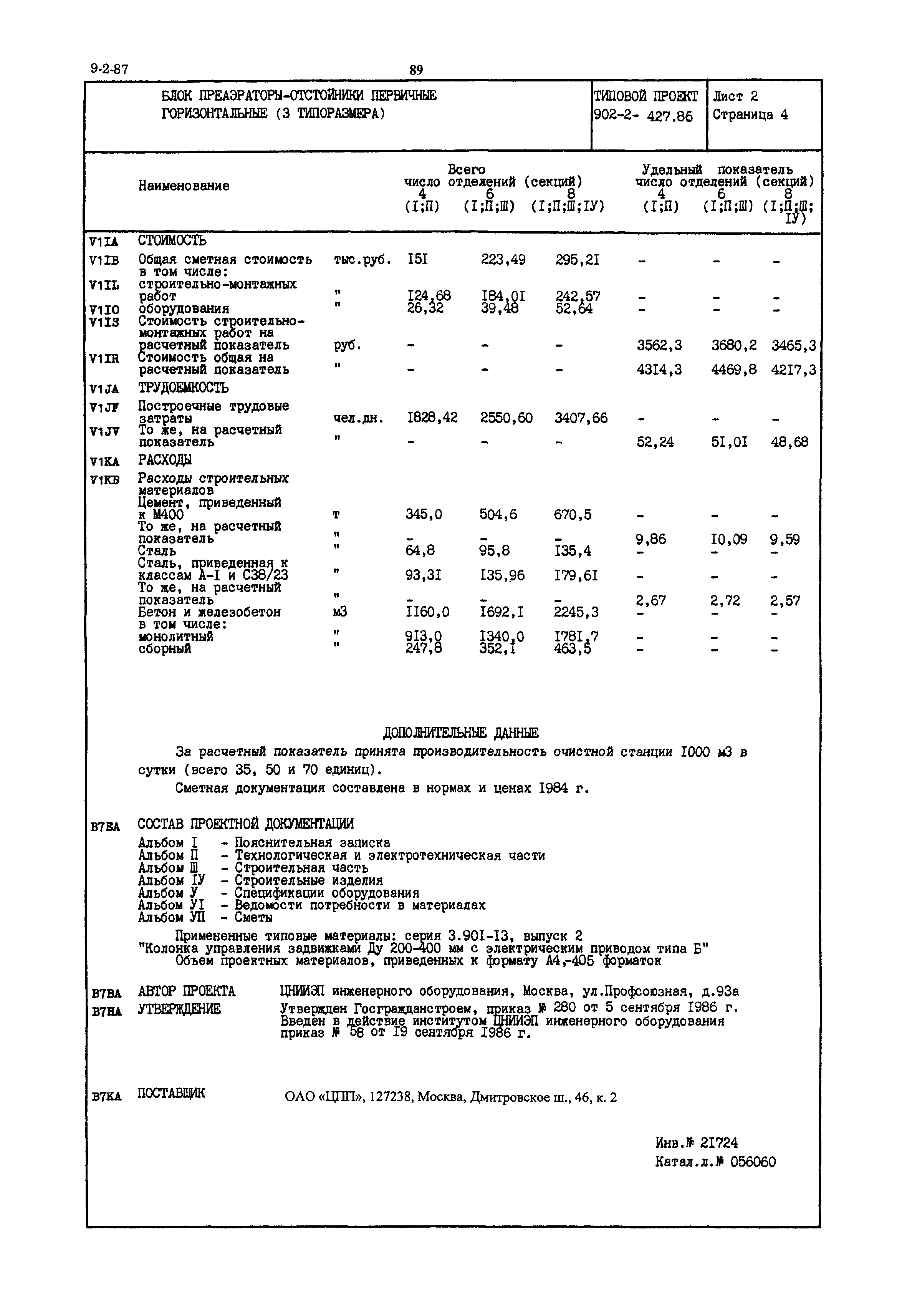 Типовой проект 902-2-427.86