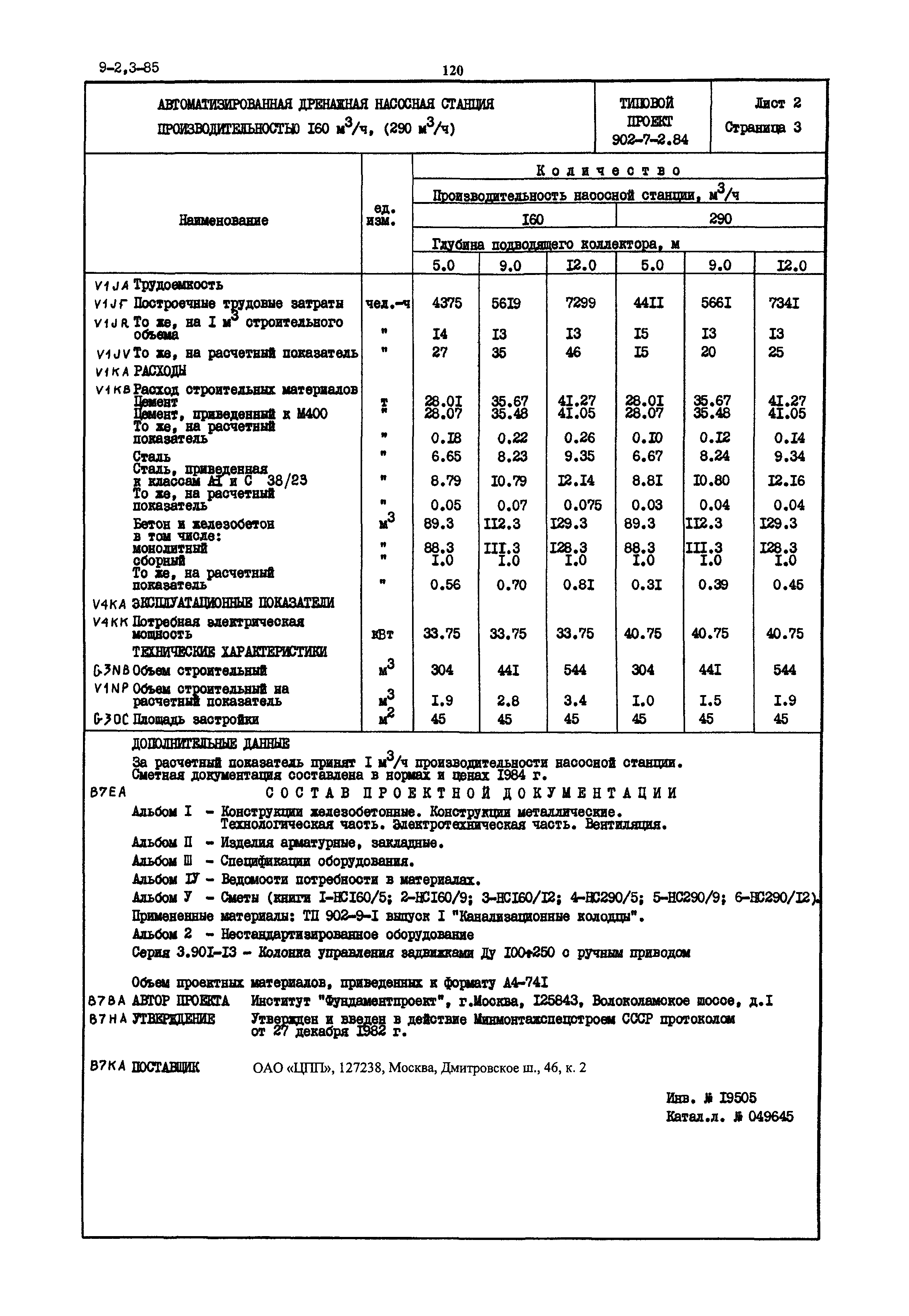 Типовой проект 902-7-2.84